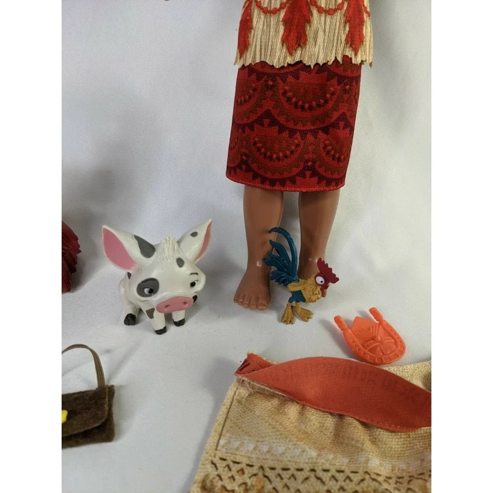 Disney Store Moana Doll Musical 11 Inch Pua Pig Hei Hei Accessories Works‎